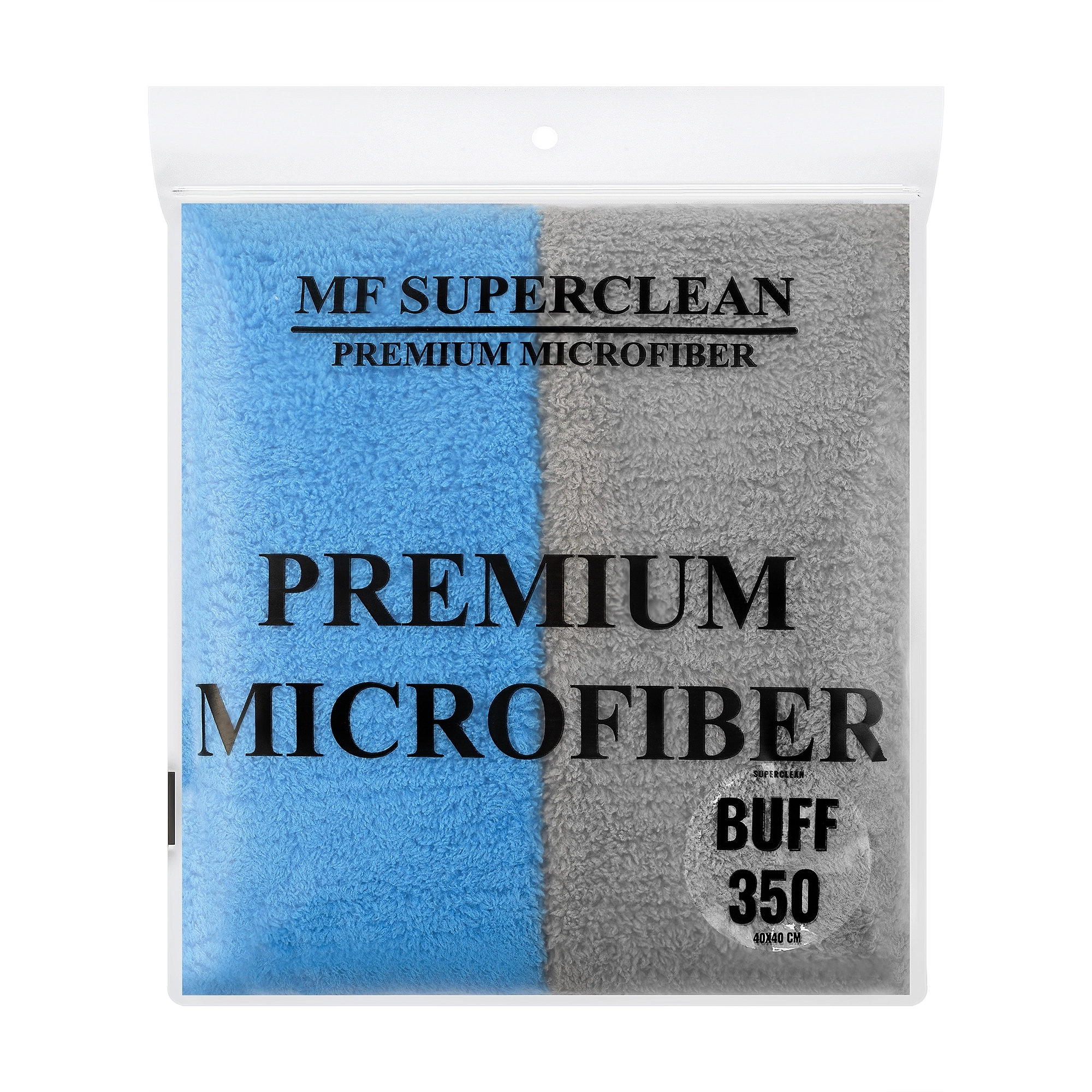 SUPERCLEAN MİKROFİBER CİLA HAVLUSU -2’ Lİ PAKET - - PARLATMA - 350 GSM (40X40CM )