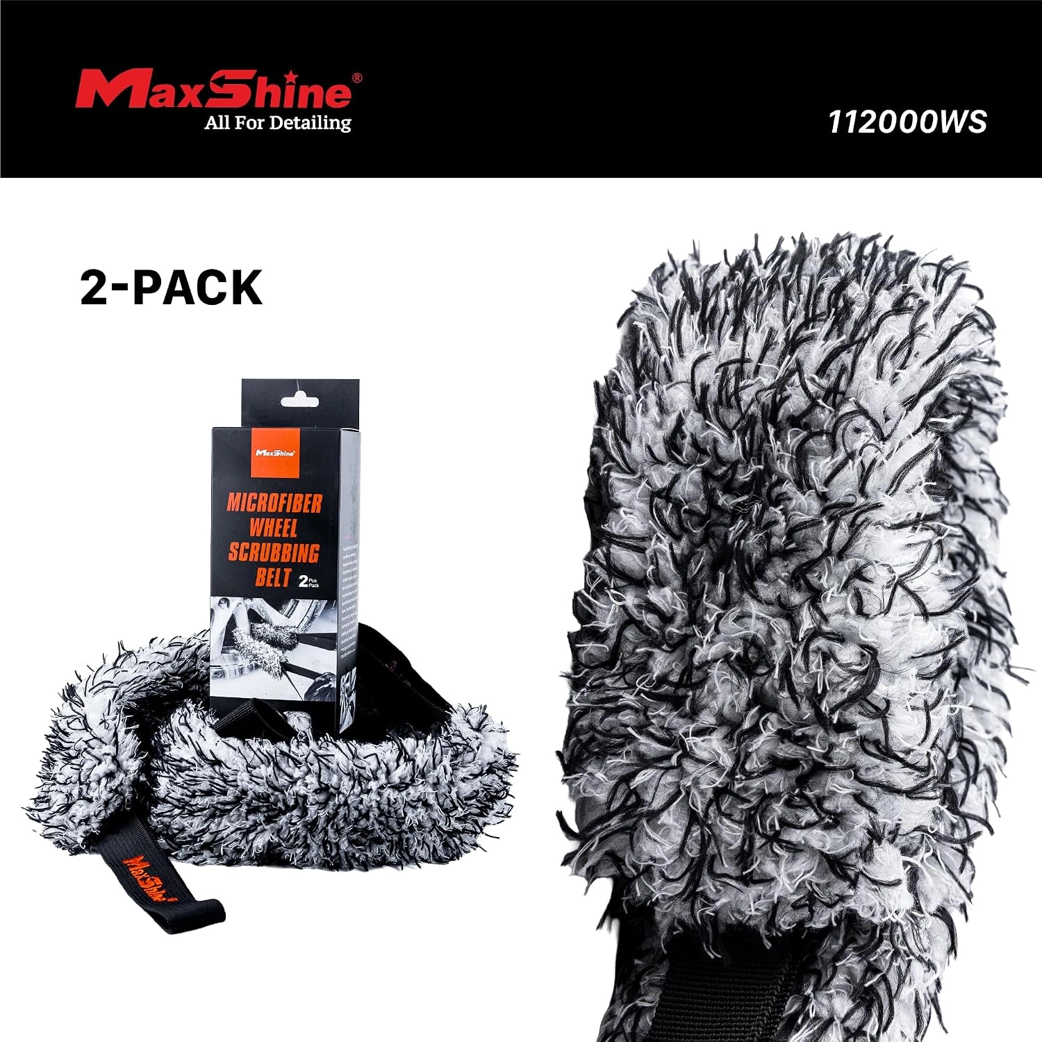 Maxshine Microfiber Wheel Scrubbing Belt (2’li Paket)