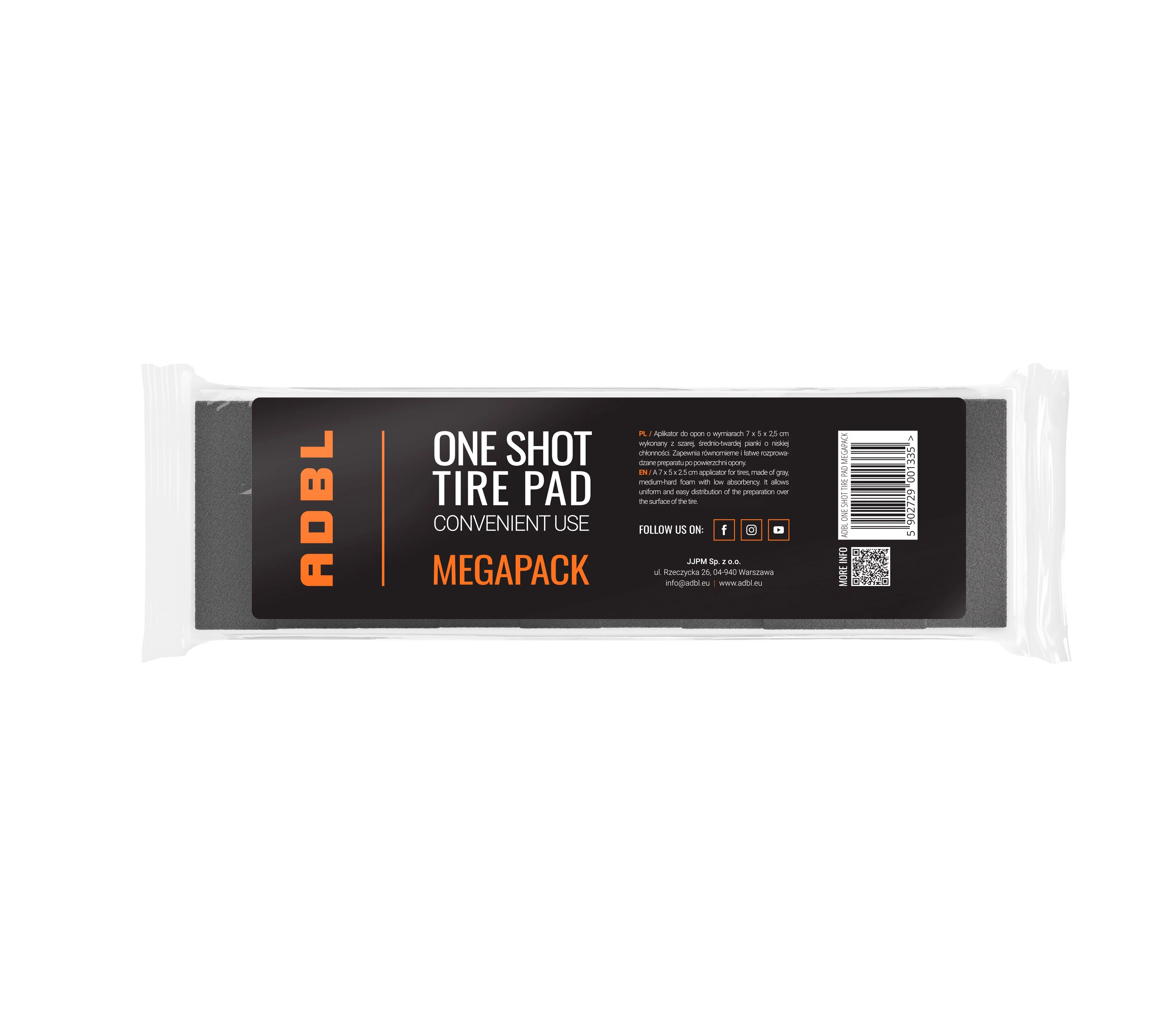ADBL Aplikator OneShotTire Pad-MEGAPACK, 10 adet Lastik Süngeri