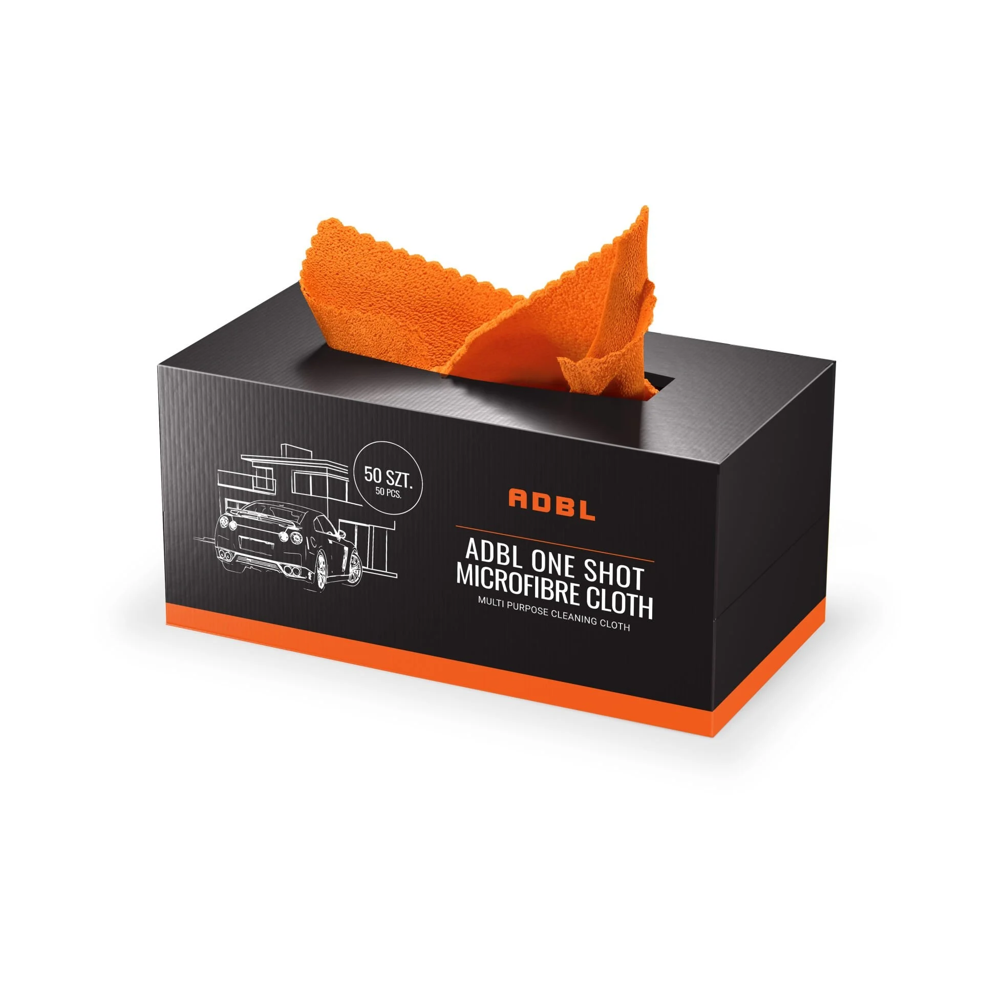 ADBL ONE SHOT MICROFIBRE CLOTH * DİKİŞSİZ MİKROFİBER BEZ 50 ADET