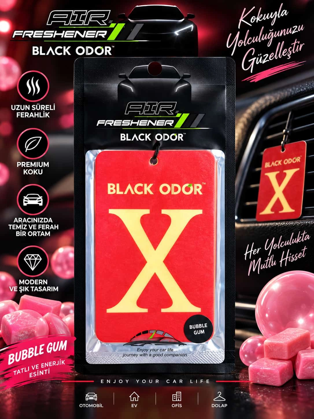 BLACK ODOR X ’’BUBBLE GUM’’ - Şekerli Sakız Kokulu