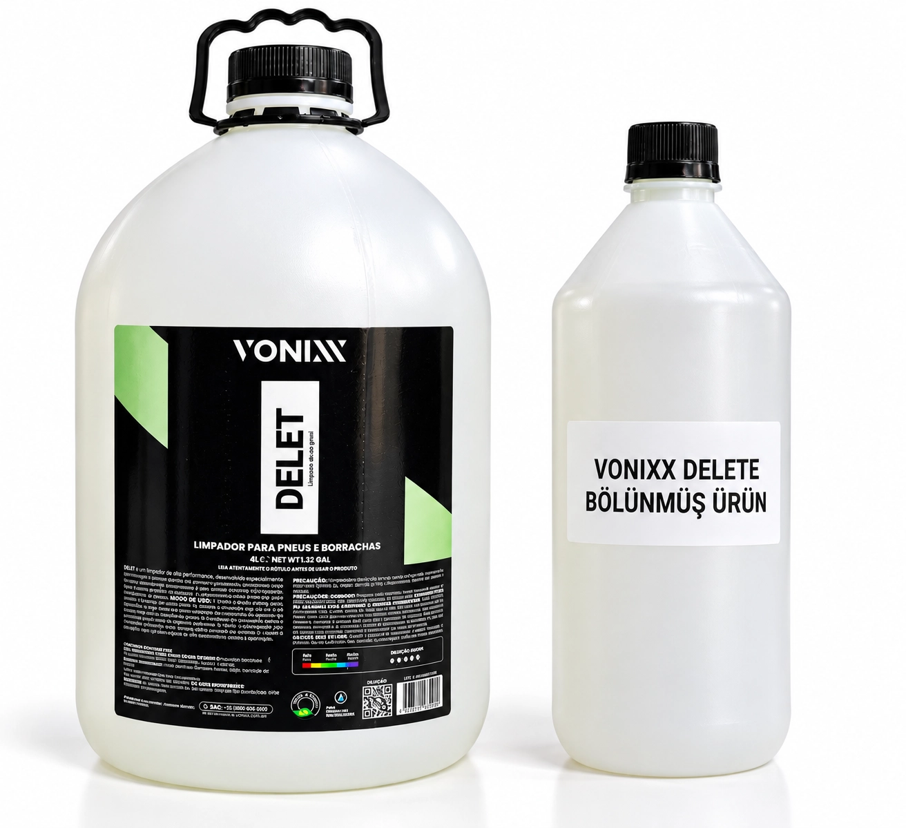 Vonixx DELET - Far, lastik , Plastik ve kauçuk Temizleme Ürünü 1 LT Bölünmüş Ürün