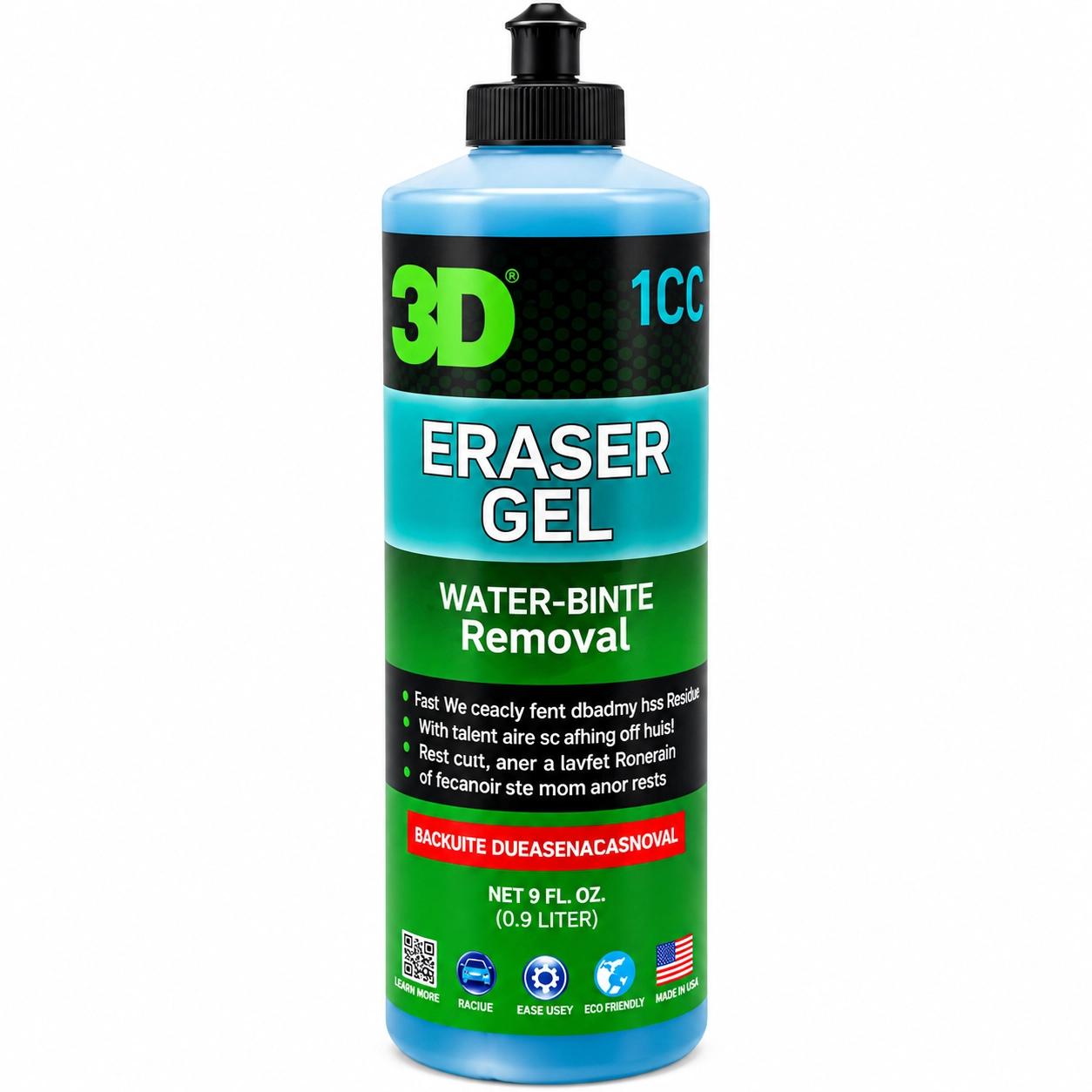 3D Eraser Cam Ve Boya Için Su Kireç Lekesi Giderici 500ML