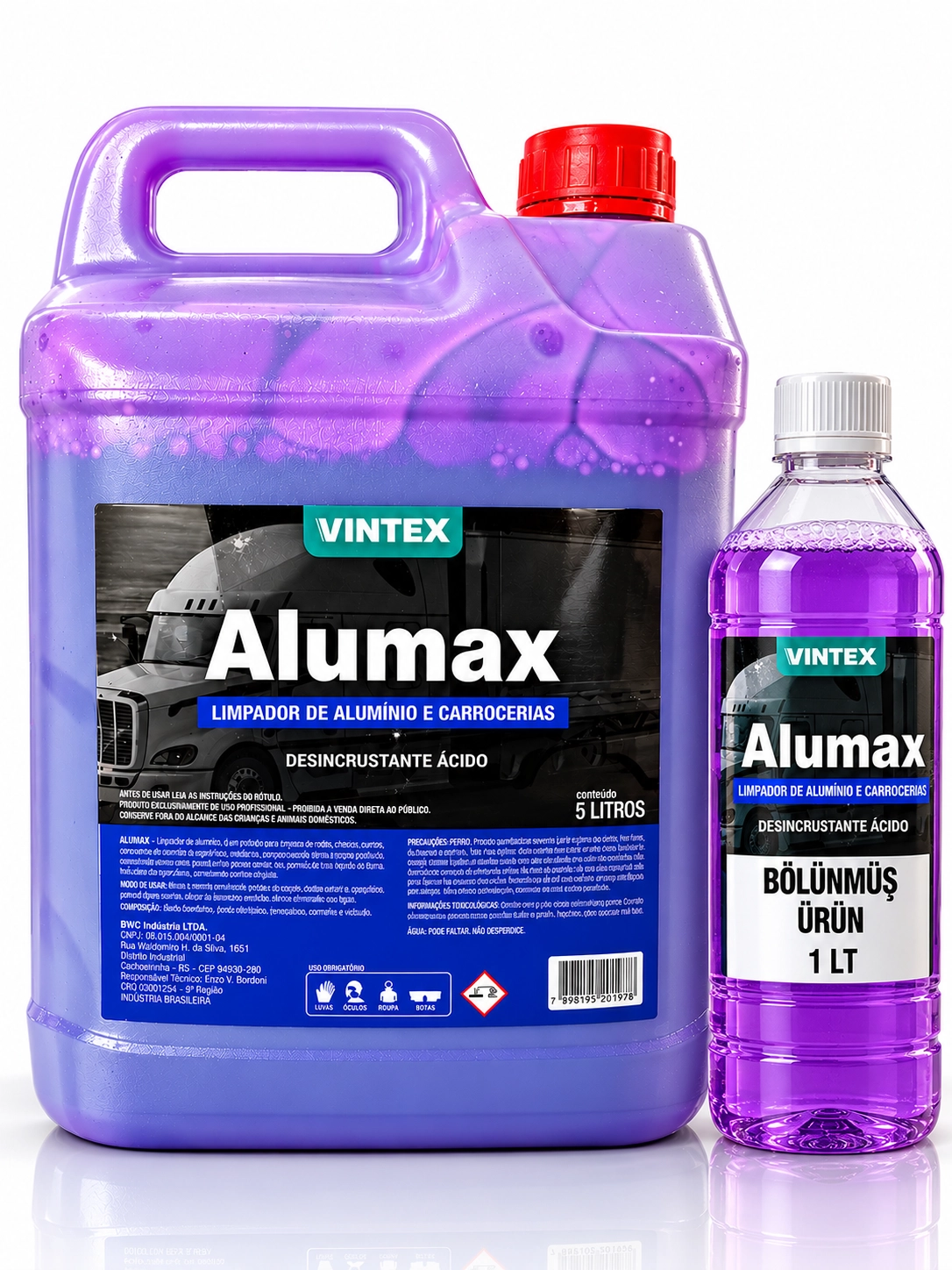 Vintexx Alumaxx Güçlü Alt Şasi ve Çok Amaçli Temizleyici Bölünmüş Ürün 1 LT
