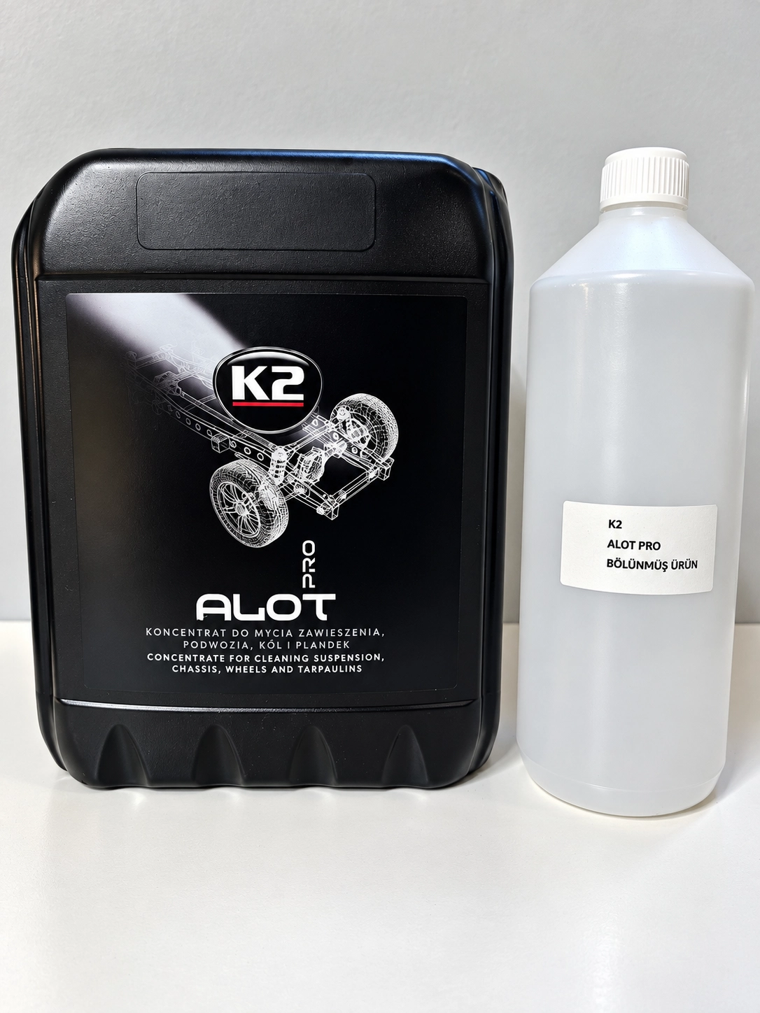 K2 ALOT Pro Süper Konsantre Jant Davlumbaz ve Gövde Altı Temizleyici1 LT Bölünmüş Ürün