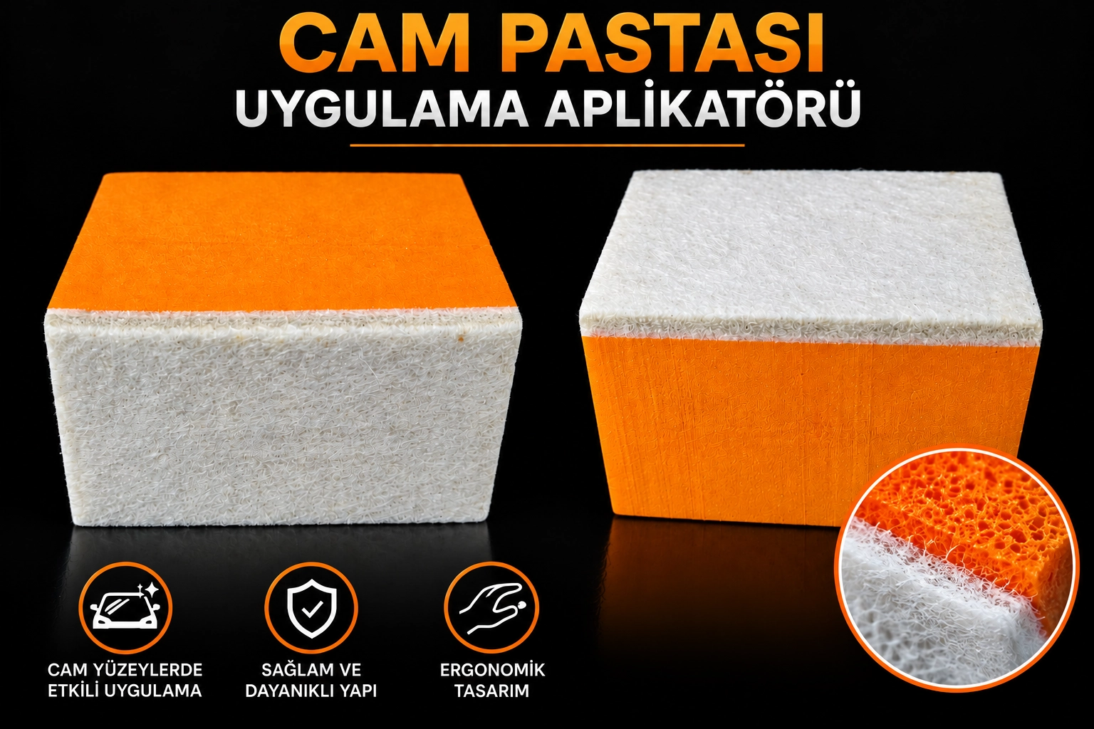 PA Cam Pastası El Aplikatörü ( 7cm*5cm*5cm )