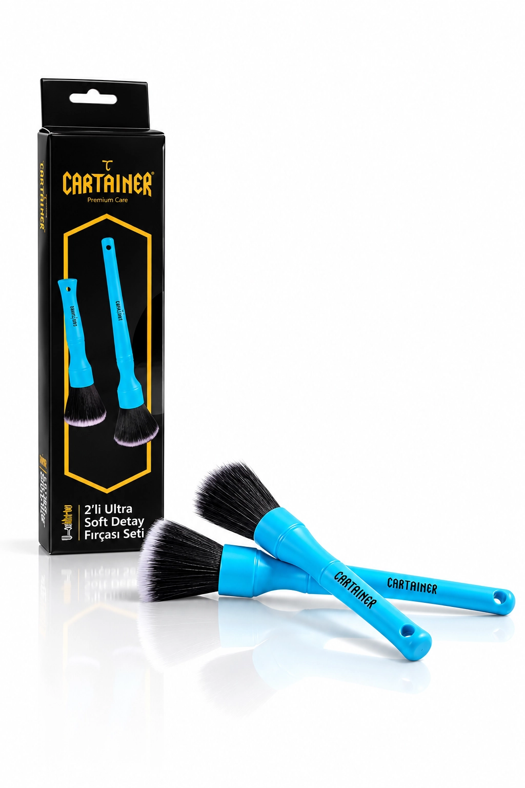 CARTAINER U-SOFTPRO 2’Lİ ULTRA YUMUŞAK DETAY FIRÇASI SETİ