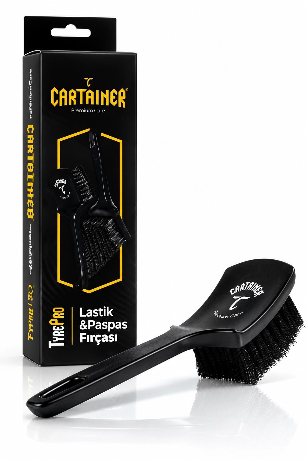 Cartainer TyrePro lastik ve paspas temizleme fırçası 26cm