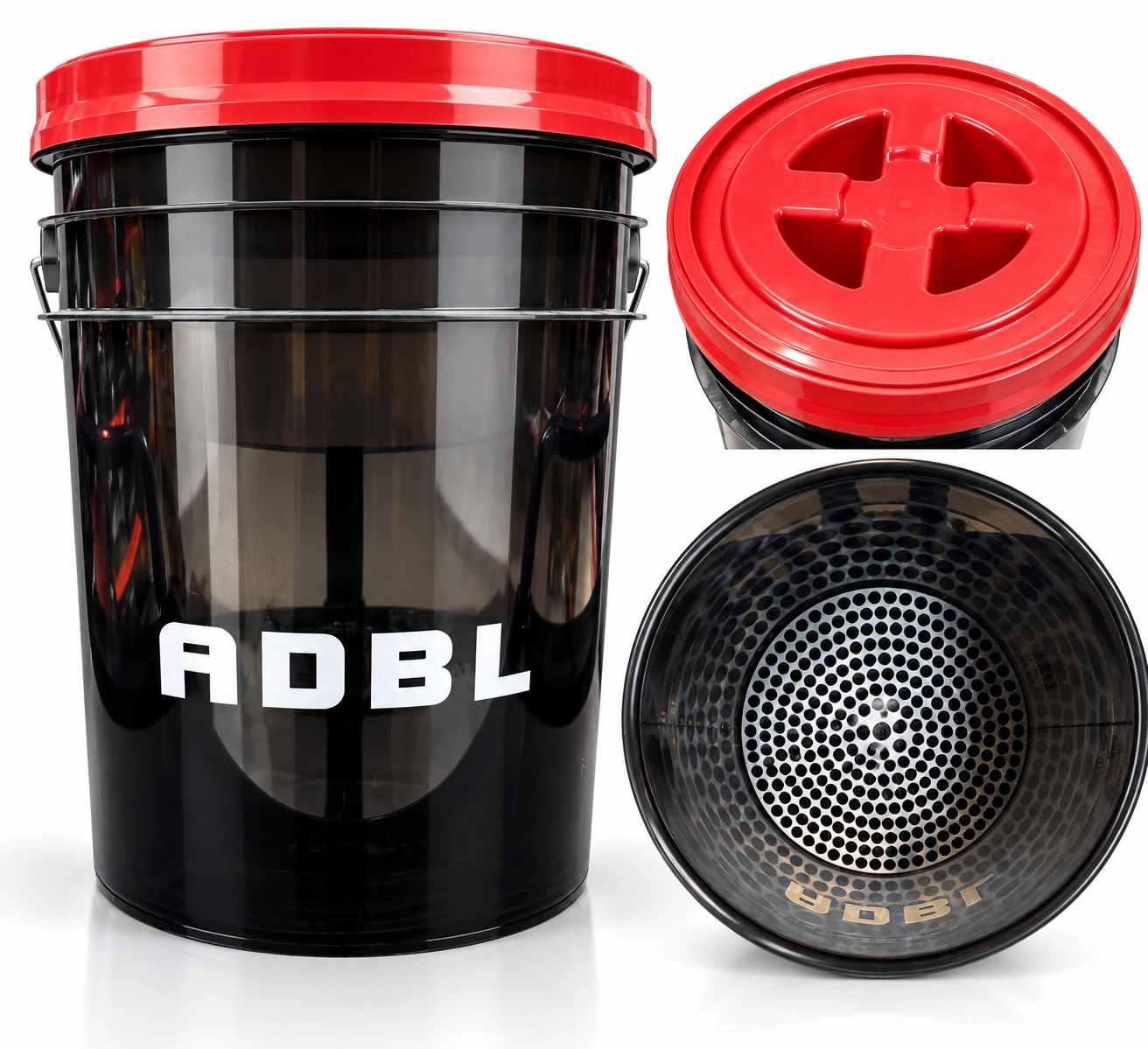 ADBL Rinse Bucket Sizdirmaz Kapakli Dirt Trap li Yikama Kovasi 20 LT