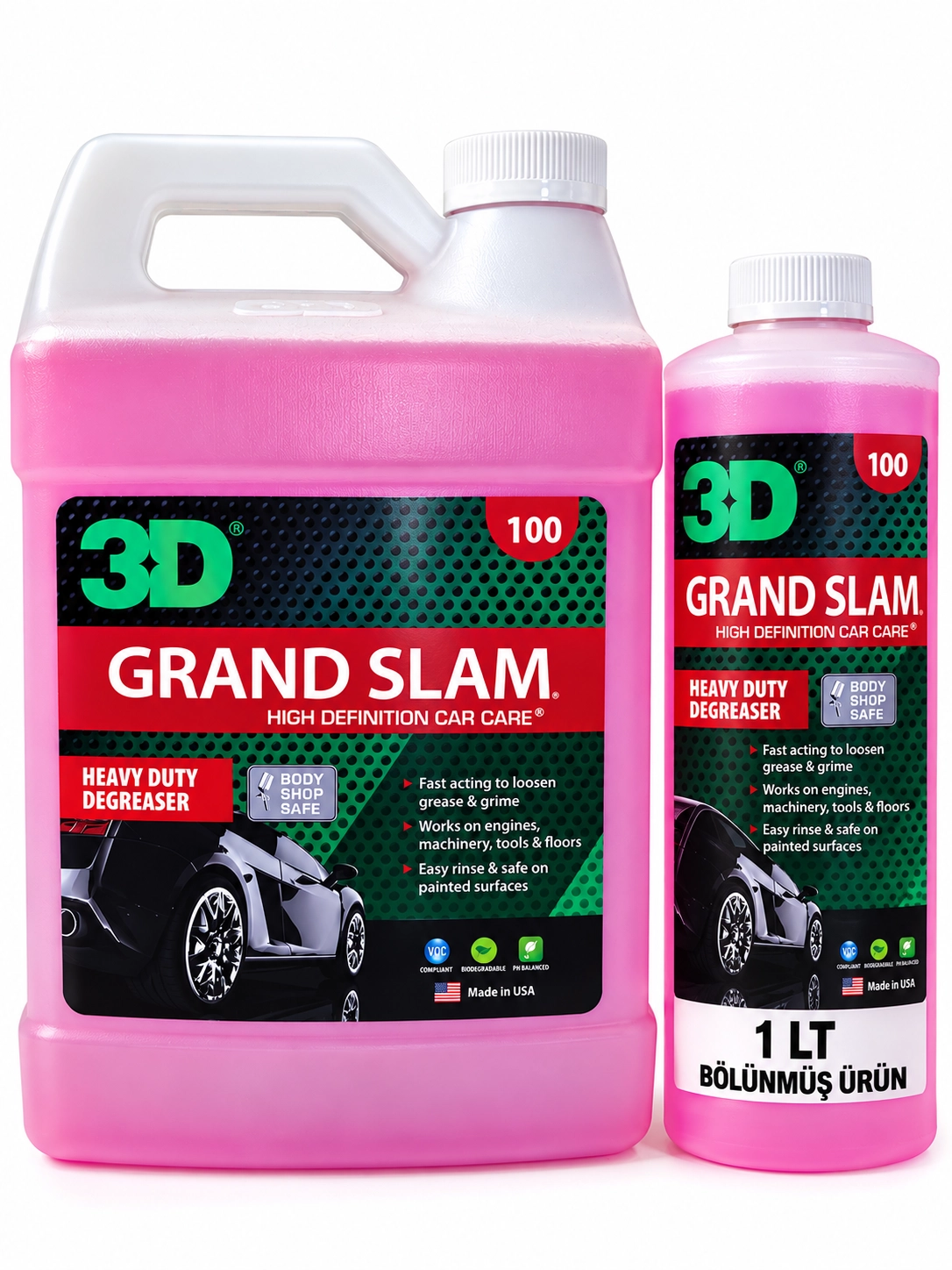 3D Grand Slam Motor Temizleme 1/4 Konsantre 1 LT Bolünmüş Ürün