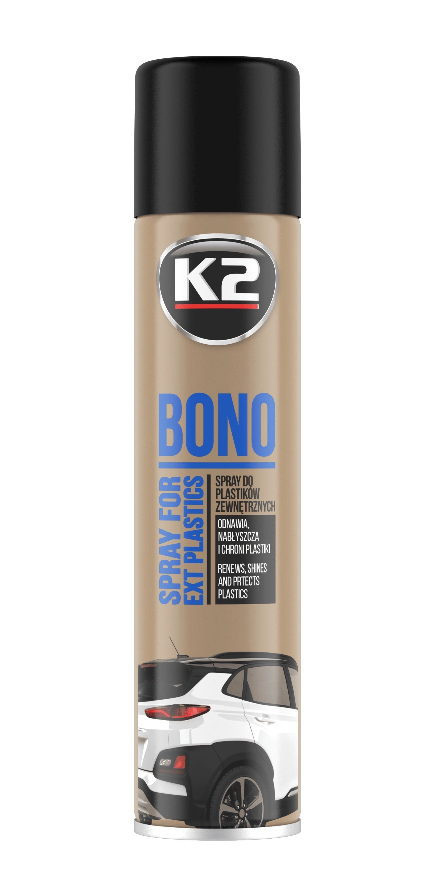 K2 BONO Aerosol dış plastik aksam koruyucu ve yenileyici 300ml