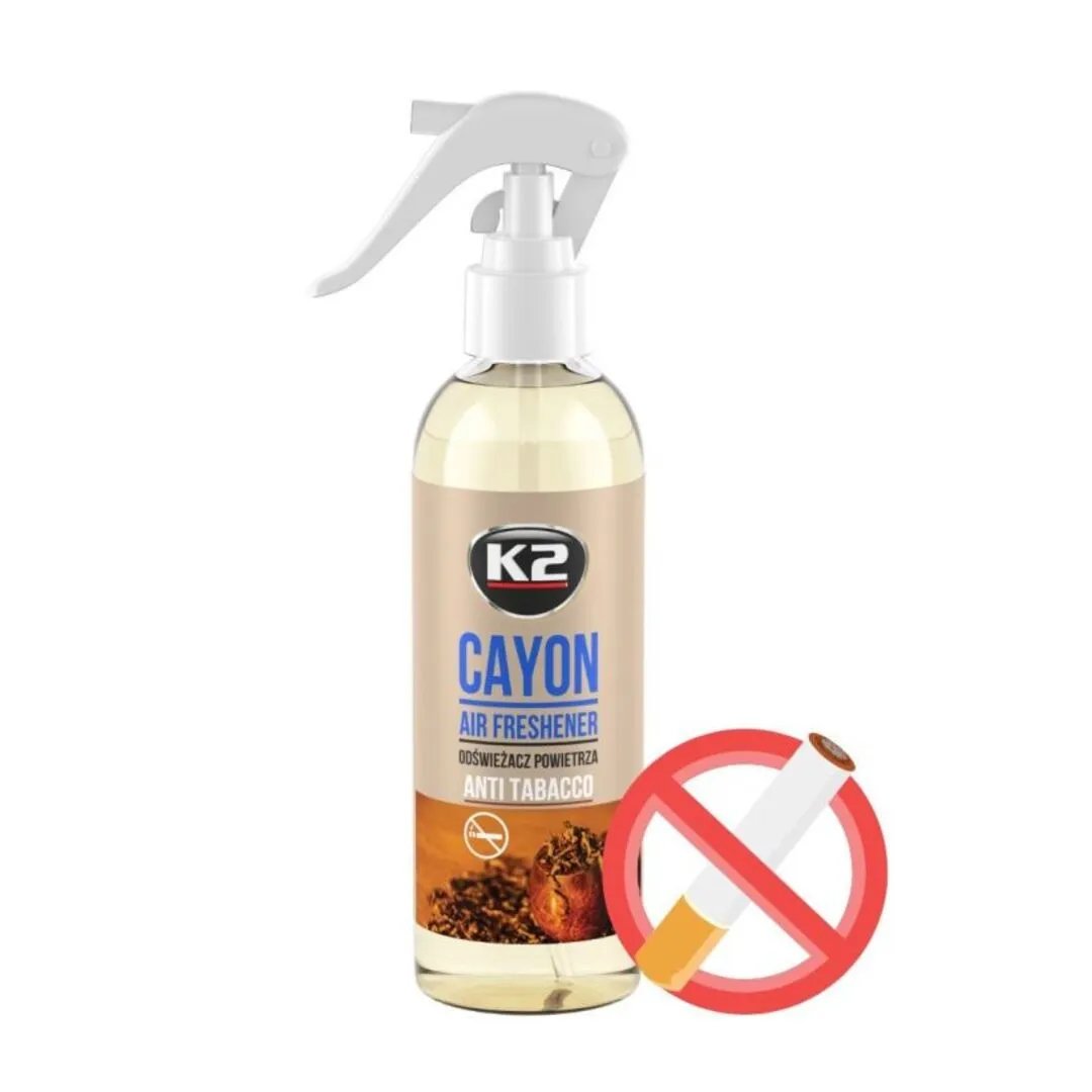 K2 Cayon Anti Tobacco Kötü Koku Giderici Sprey Araç Kokusu 250 ml