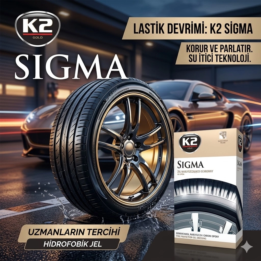 K2 SIGMA LASTİK KORUYUCU PARLATICI JEL 500 ML