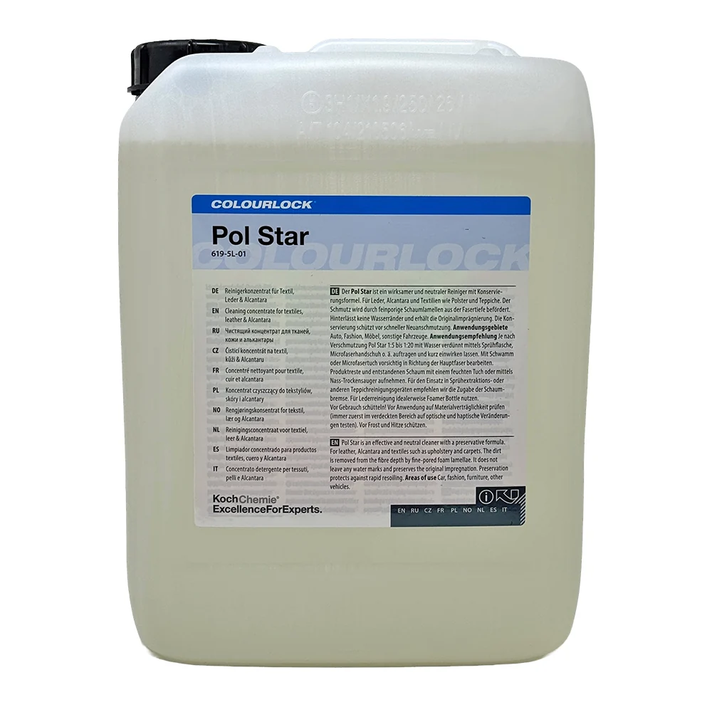 Koch Chemie COLOURLOCK Pol Star - Tekstil, Deri ve Alcantara Temizleyici - 5 Litre