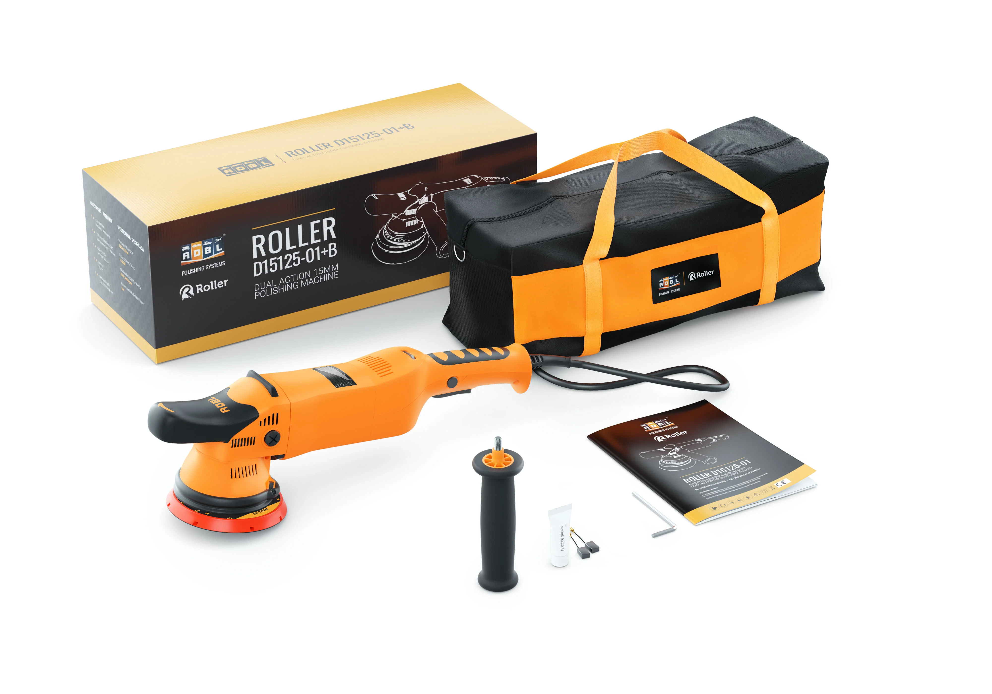 ADBL ROLLER D15125-01 + ÇANTA 125 MM ORBİTAL POLİSAJ MAKİNASI