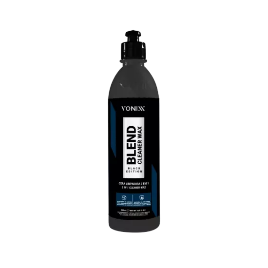 Vonixx BLEND CLEANER BLACK WAX -Koyu Renkler için 3’ü 1 Arada Tek Adımda Hızlı Pasta – Cila – Wax / 500ml