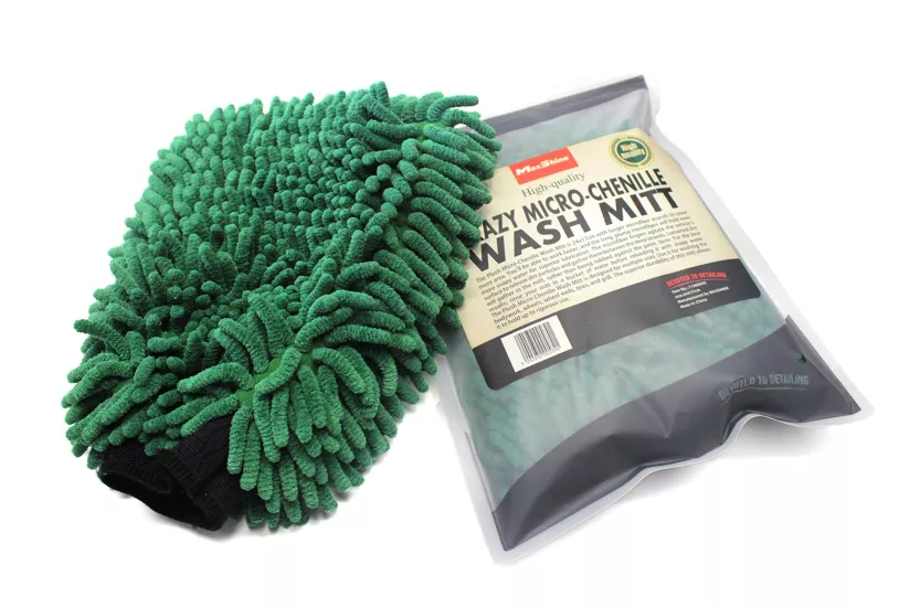 Max Shine Micro Chenille Wash Mitt – Green Yıkama Eldiveni