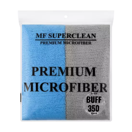 SUPERCLEAN MİKROFİBER CİLA HAVLUSU -2’ Lİ PAKET - - PARLATMA - 350 GSM (40X40CM )