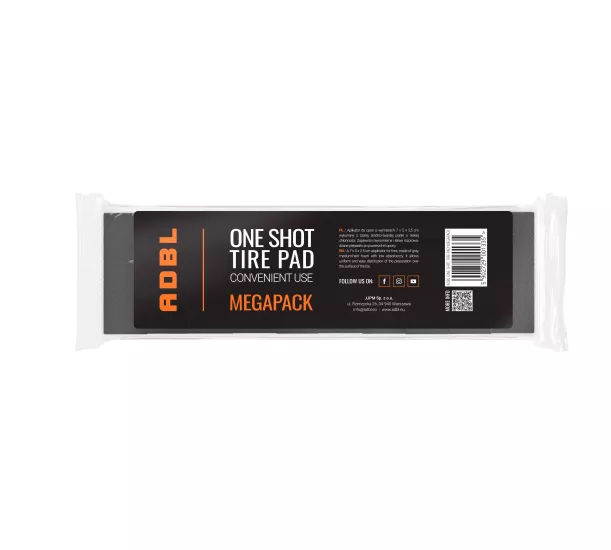 ADBL Aplikator OneShotTire Pad-MEGAPACK, 10 adet Lastik Süngeri