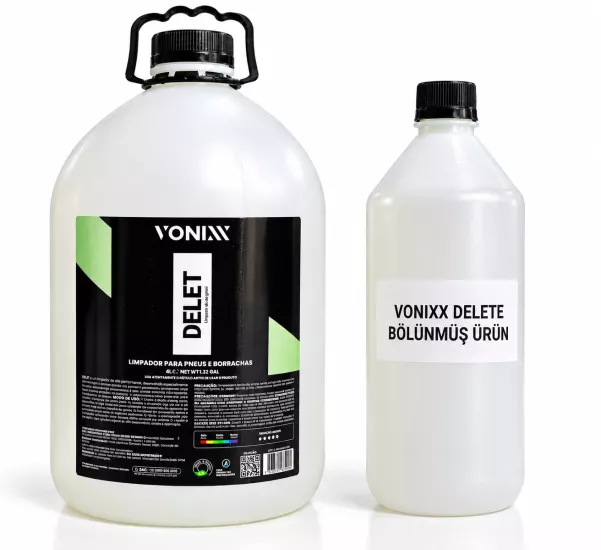 Vonixx DELET - Far, lastik , Plastik ve kauçuk Temizleme Ürünü 1 LT Bölünmüş Ürün