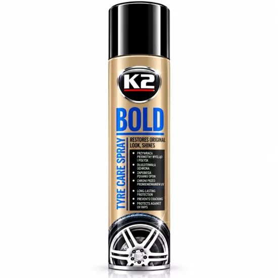 K2 BOLD 600 ML Lastik parlatıcı ve koruyucu sprey