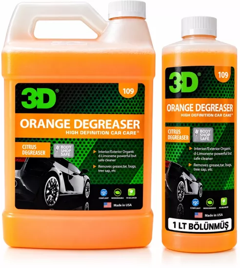 3D Orange Degreaser Portakal Kokulu Agresif Temizleyici 1 LT Bölünmüş Ürün