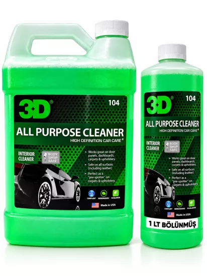 3D All Purpose Cleaner Genel Temizleyici  1L Bölünmüş Ürün