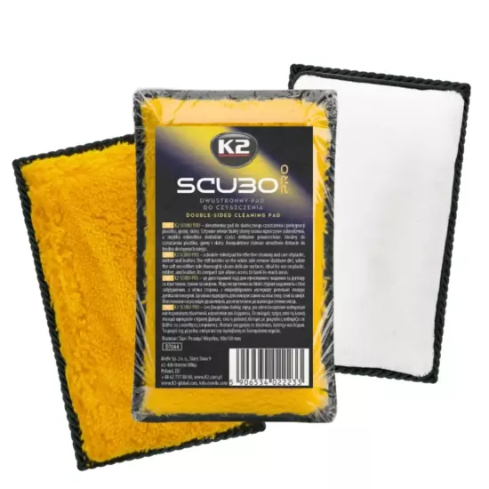K2 Scubo Pro Çift Taraflı Araç İçi Temizlik Pedi (Scrub Pad) 13×8 cm