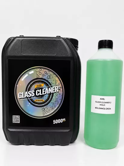 ADBL GLASS CLEANER ( 2 ) 5 LİTRE ’’ HOLO ’’ CAM TEMİZLEYİCİ 1 LT BÖLÜNMÜŞ ÜRÜN