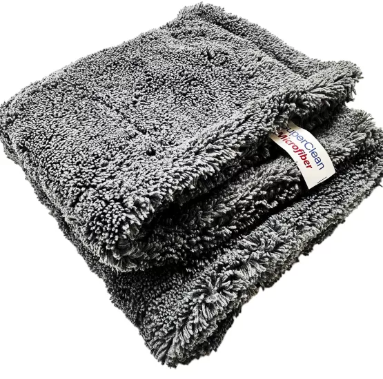SUPERCLEAN MİKROFİBER CİLA HAVLULARI  MİKROFİBER DOUBLE CİLA HAVLUSU - 40X40 CM - 800 GSM