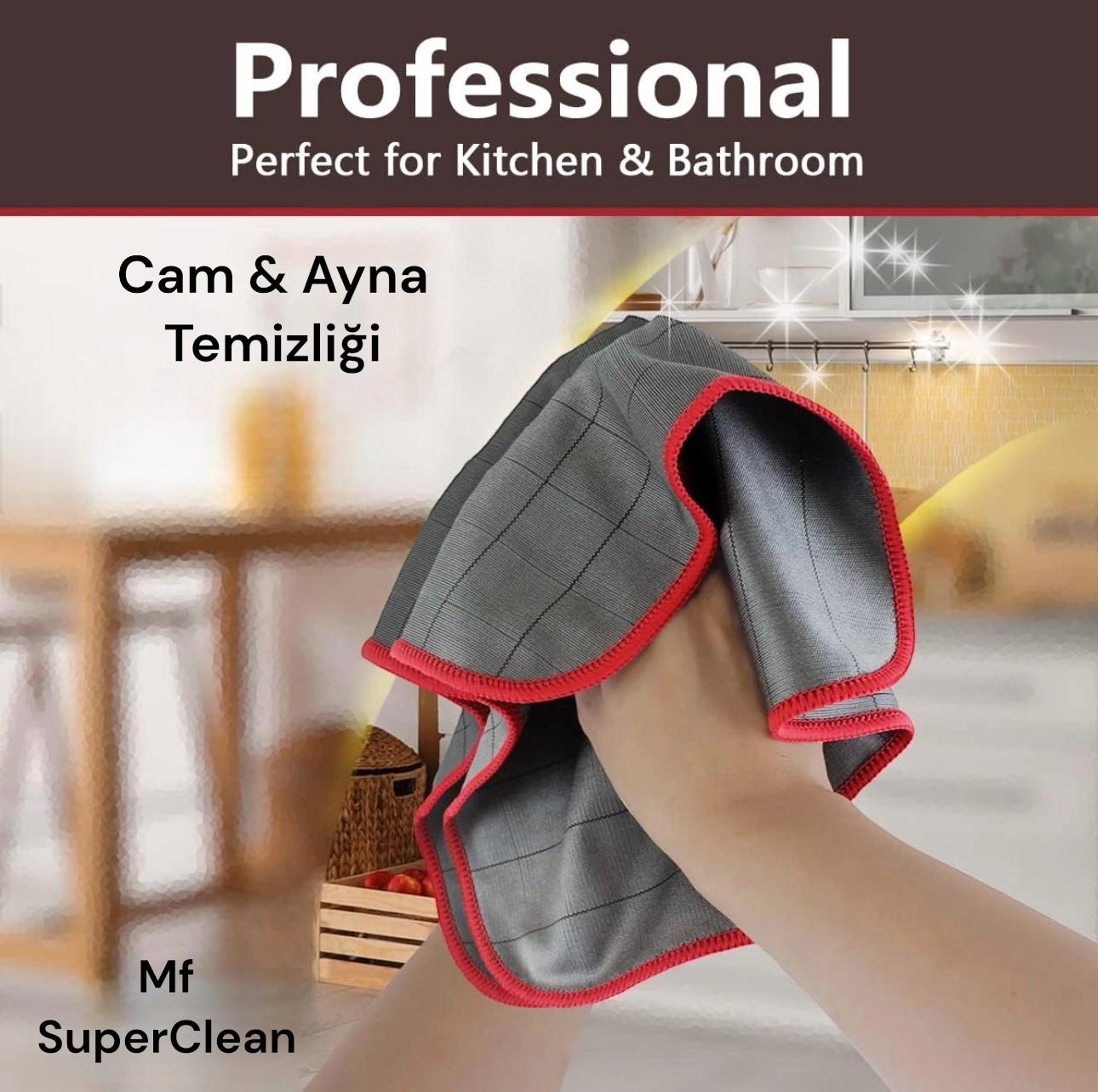 SUPERCLEAN CARBON GLASS - KARBON CAM BEZİ - 400 GSM -40X40 CM MADE İN KOREA