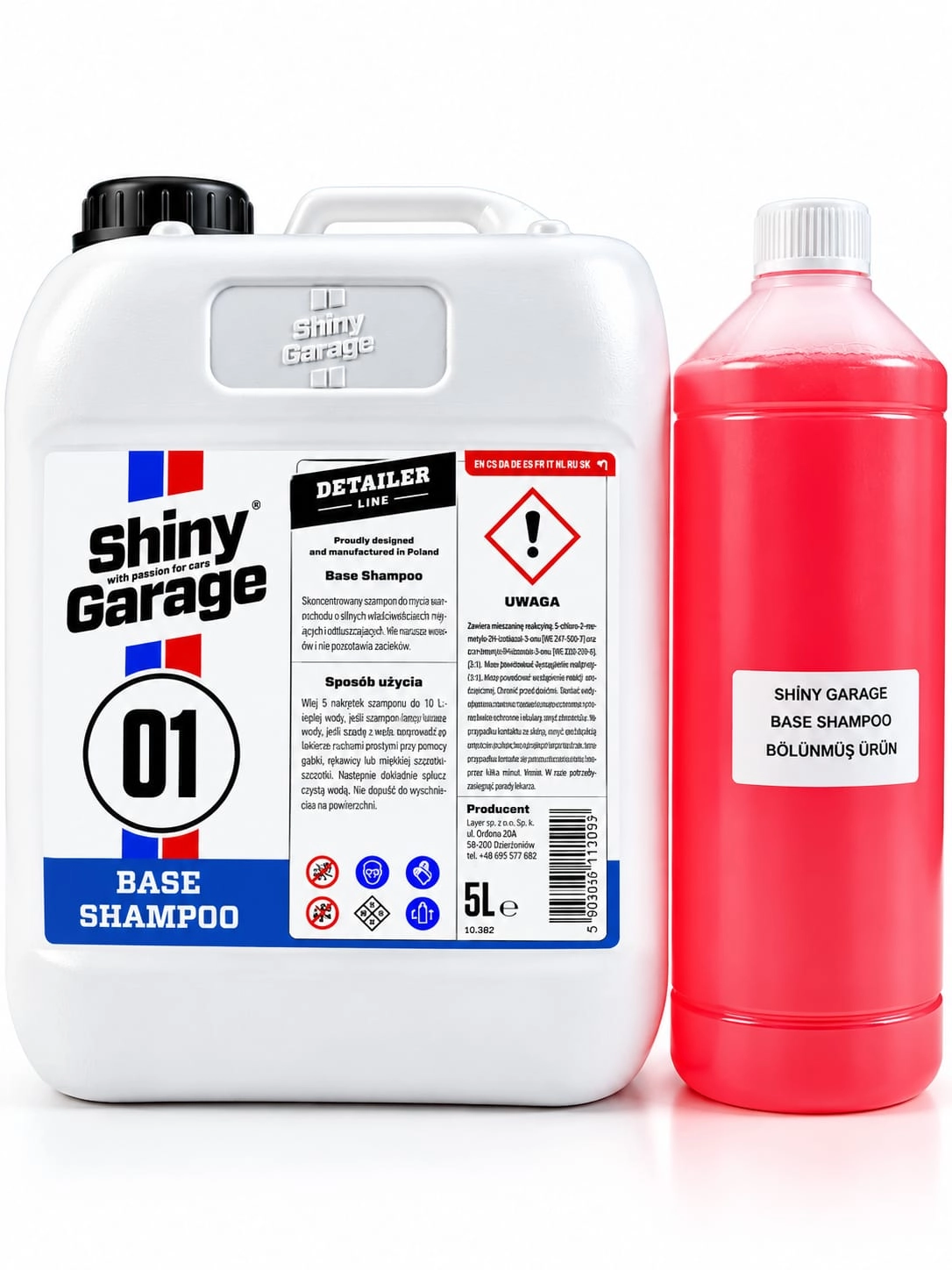 Shiny Garage Base Shampoo - Araç Yıkama Şampuanı  1 LT Bölünmüş Ürün