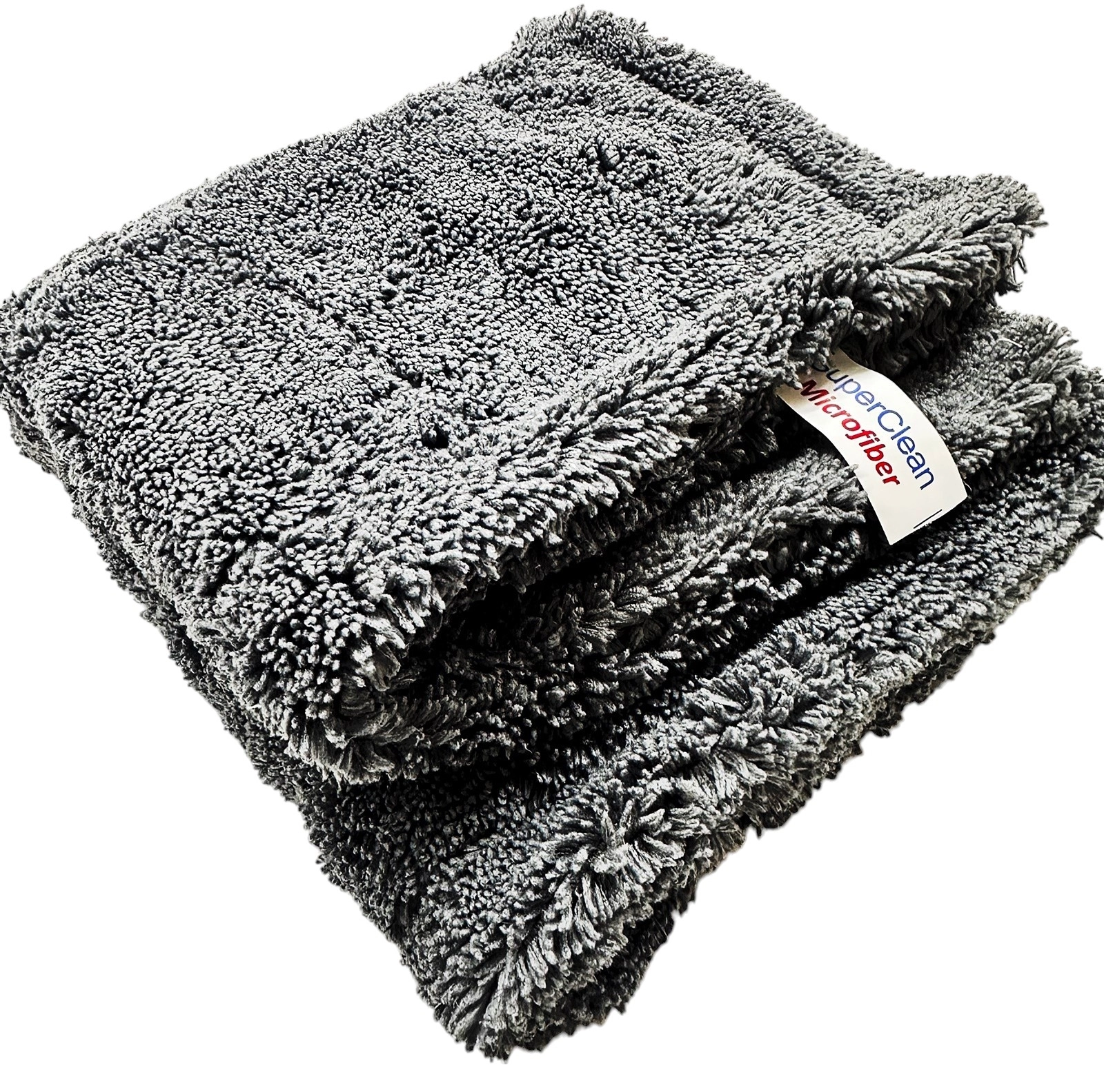 SUPERCLEAN MİKROFİBER CİLA HAVLULARI  MİKROFİBER DOUBLE CİLA HAVLUSU - 40X40 CM - 800 GSM